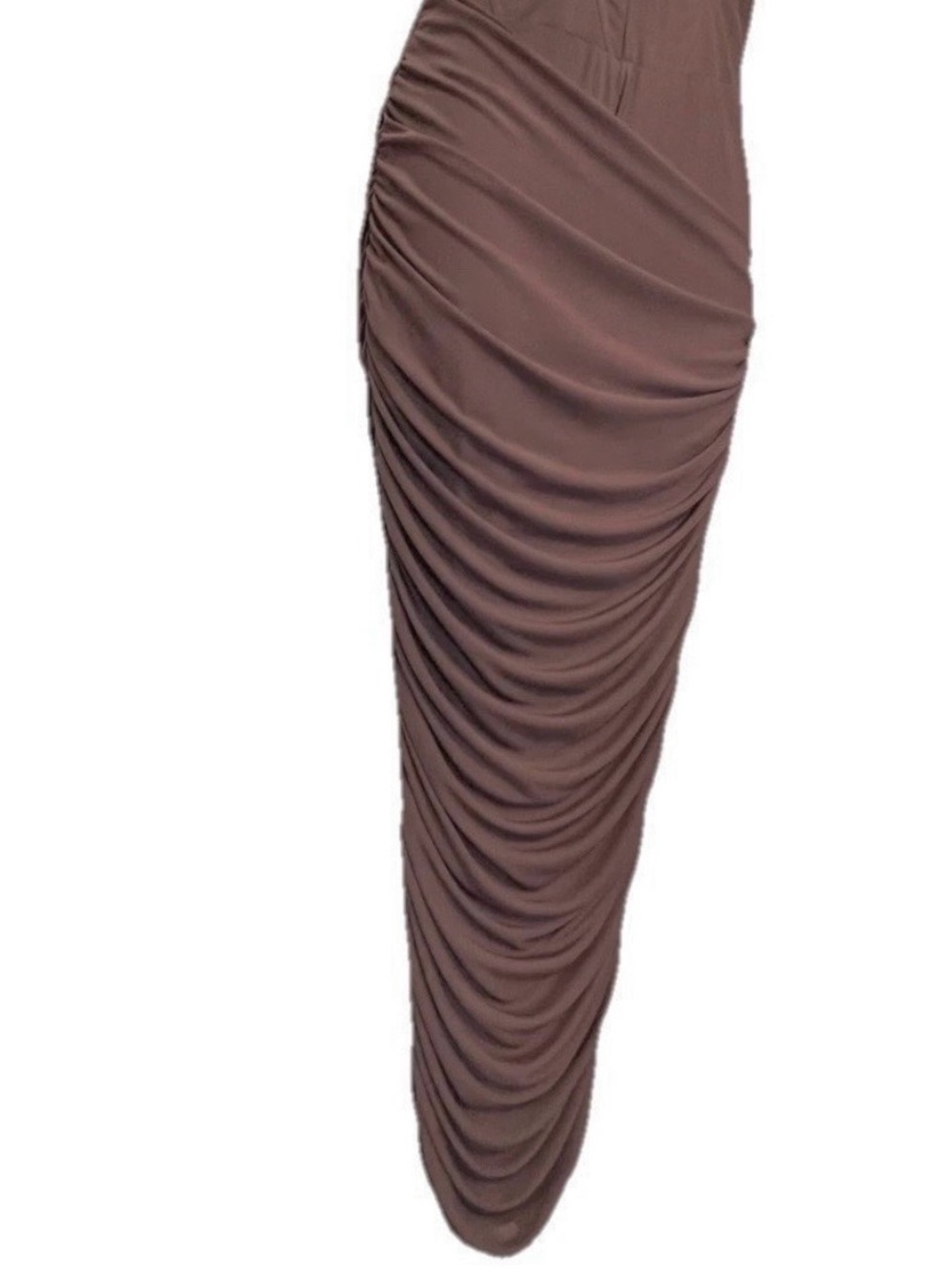 ASOS‎ Design Halter Dress, Form Fitting, Color Brown, Size 0 - Picture 6 of 13